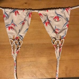 Acacia swimwear tunnels top, bird of paradise
